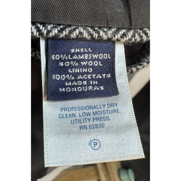 Lands End Mens Blazer Wool Blend Herringbone Pattern 2-Button Classic Fit Size 4 - Picture 4 of 13